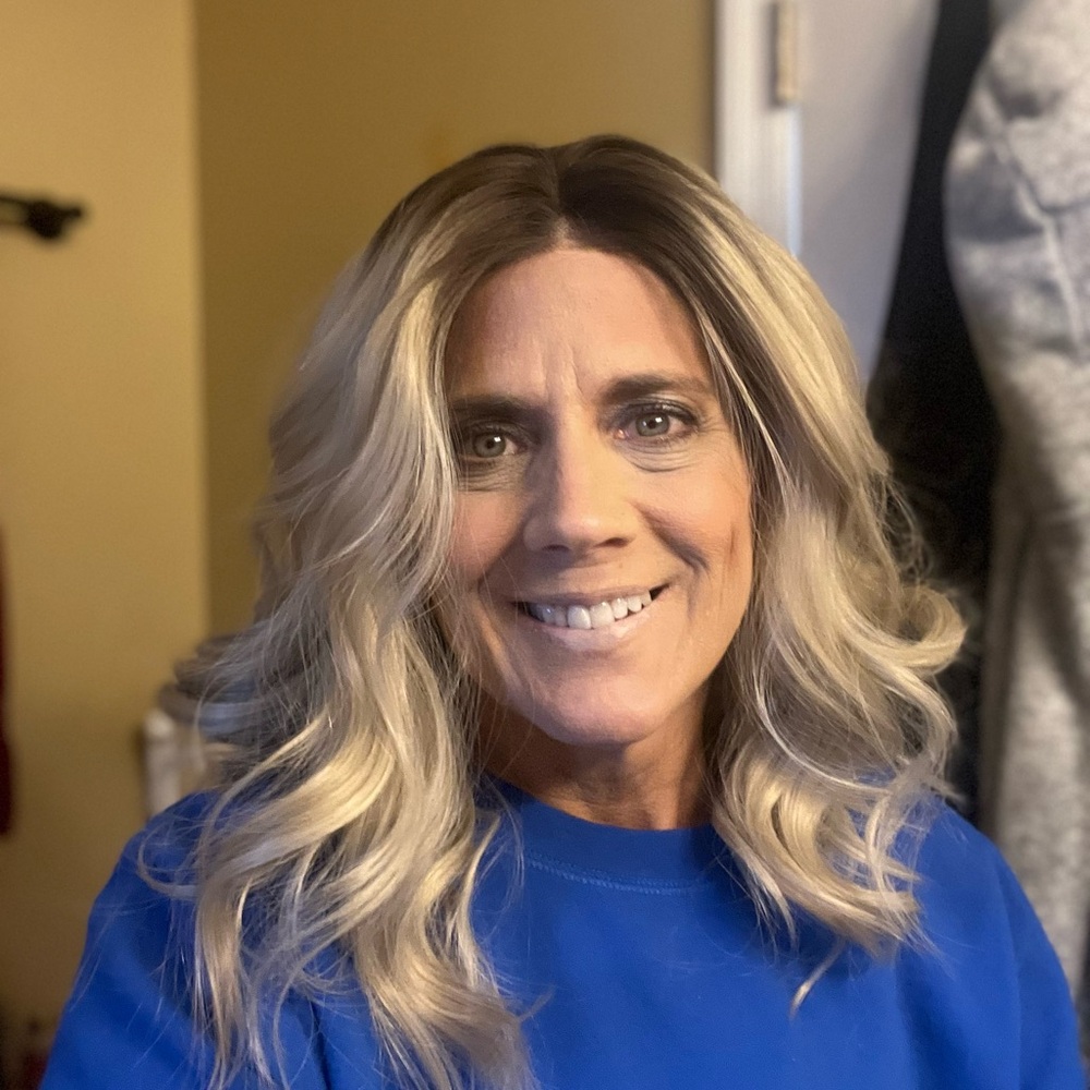 Unbranded blonde monofilament wig